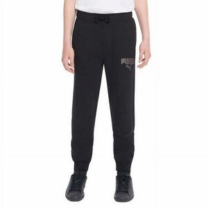 Puma Kids Fleece Black Jogger Sweatpants, Size M (10/12)